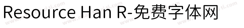 Resource Han R字体转换